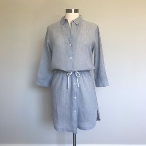 James Perse Striped Shirt Dress